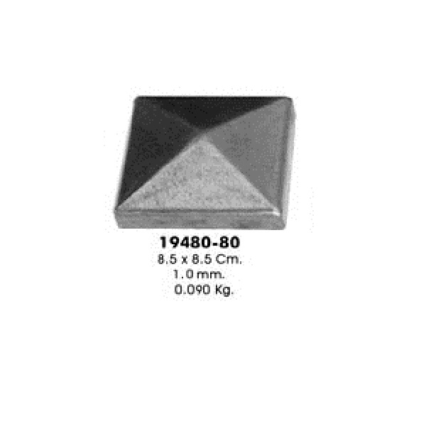 Декоративный элемент 19480-80  загл. 80х80мм (8,5х8,5см, 1,0мм, 0,090кг)