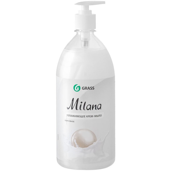 Жидкое крем-мыло GRASS Milana 1000мл Жемчужное