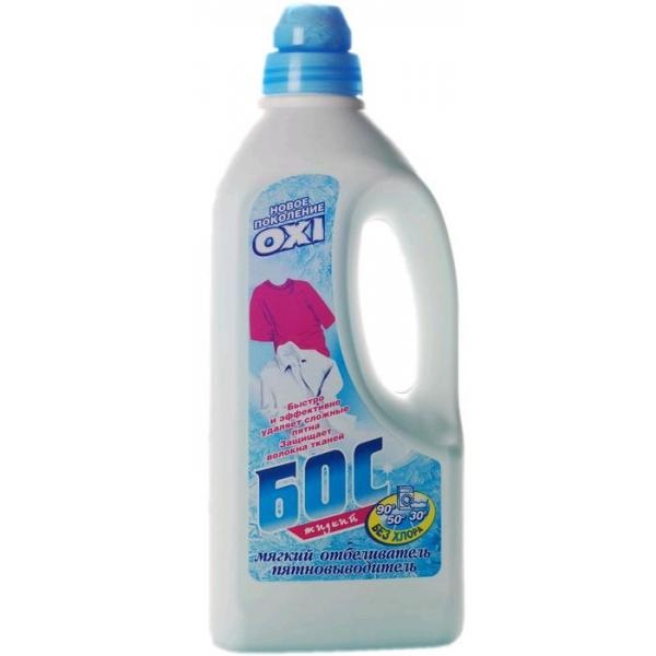 БОС жидкий отбеливатель пятновыводитель для цветного и белого белья 1200г