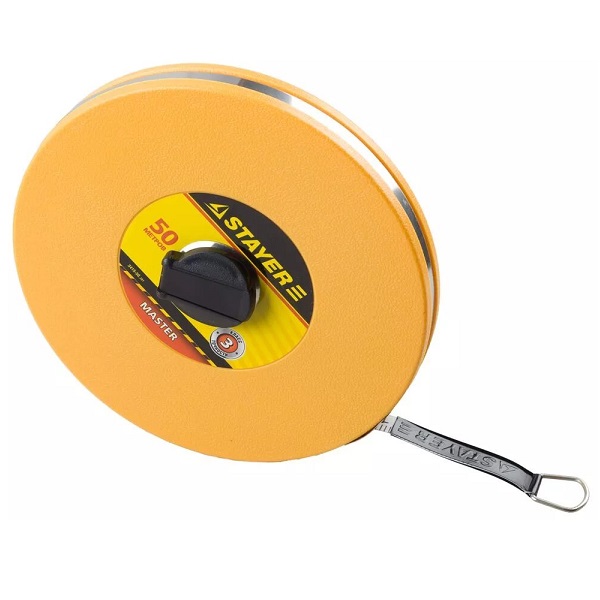 Мерная лента STAYER MASTER F-50, фиберглассовое двустороннее полотно, 50м