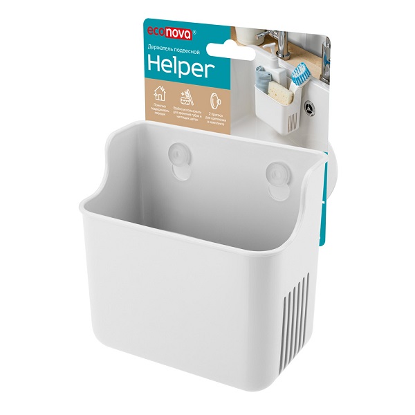 Держатель подвесной на присосках 127х90х124мм ECO NOVA Helper