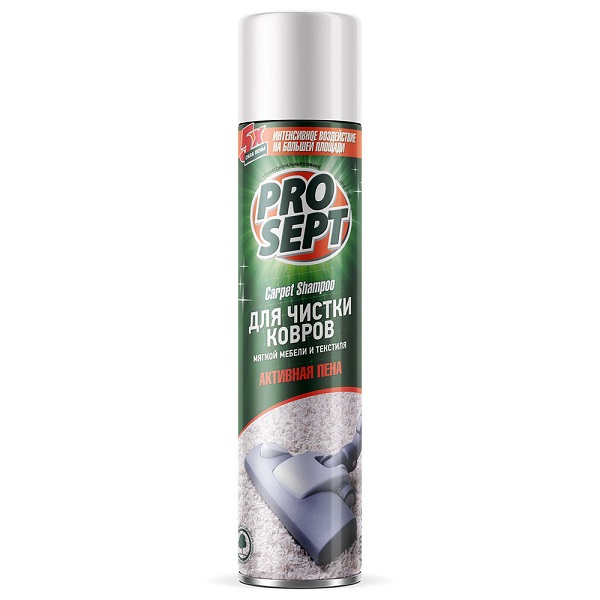 PROSEPT Carpet Shampoo Пена для чистки ковров, 400мл