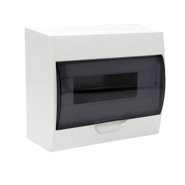 Бокс пластиковый IEK  для автомата накладной на  8 модулей ЩРН-П-8, с прозрачной дверцей