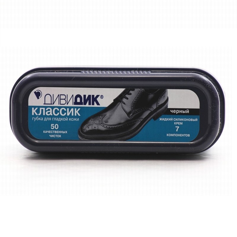 ДИВИДИК КЛАССИК Губка для обуви из гладкой кожи черный