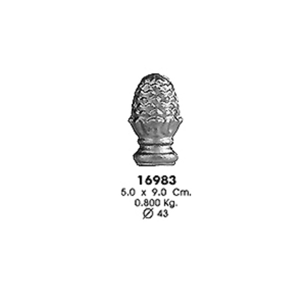 Наконечник 16983/18183 (5,0х9,0см, d-43мм, 0,800кг)