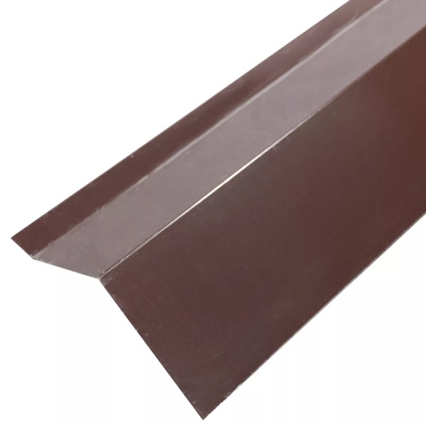Планка капельная стандарт H-208 114х70х2000 мм RAL 8017 - коричневый шоколад темный
