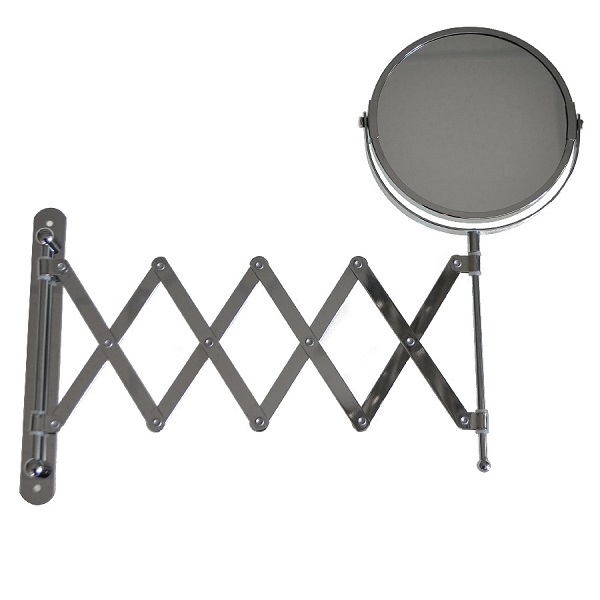 Зеркало настенное раздвижное, хром/нержавеющая сталь BRIMIX