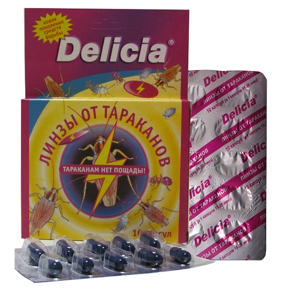 Линзы от тараканов DELICIA  10шт.