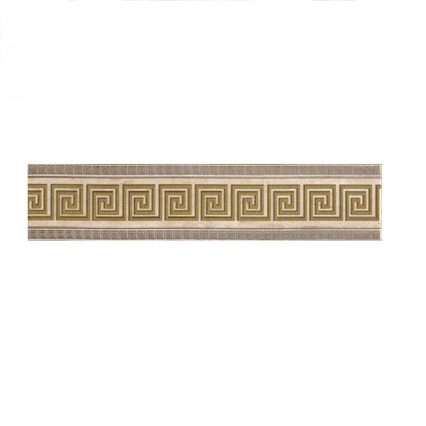 GOLDEN TILE Травертин кремовый бордюр 400х76мм