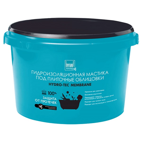 Гидроизоляционная мастика BERGAUF HYDRO-TEC MEMBRANE  4 кг