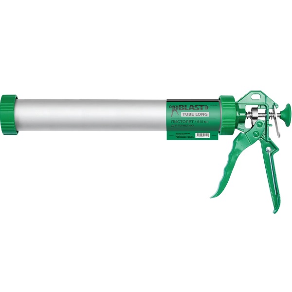 Пистолет для герметика BLAST Tube Long закрытый алюминиевый корпус, 610мл