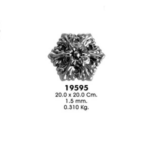 Декоративный элемент 19595 (20,,х20,0см, 1,5мм, 0,310кг)