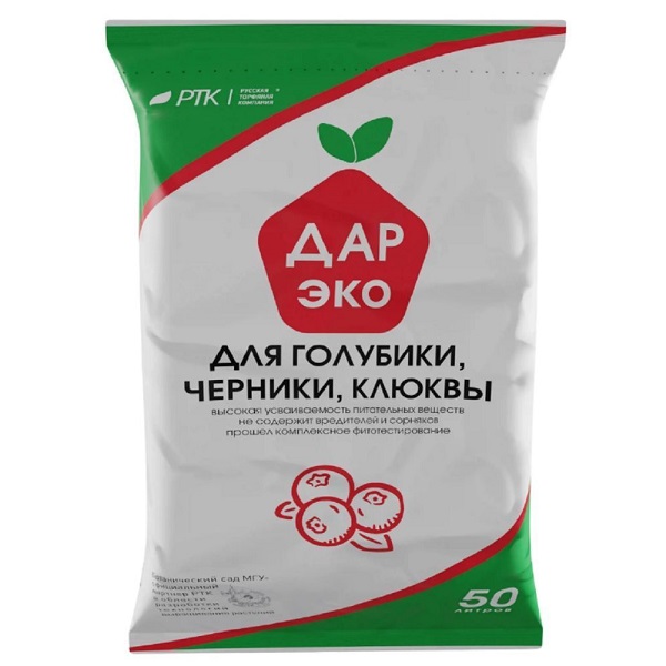 Грунт Дар-Эко для голубики, черники, клюквы, 50л