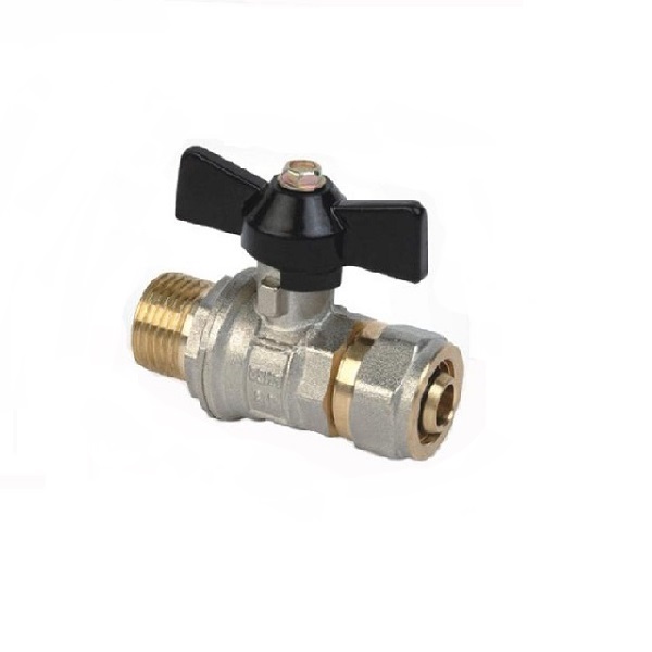 Кран шаровый с обжимным соединением 20х3/4" Н