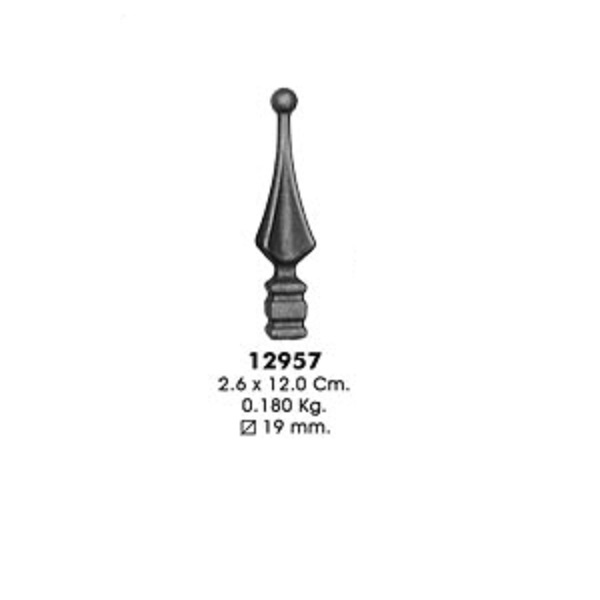 Пика 12957/1 (2,6х12,0см, d-19мм, 0,180кг)