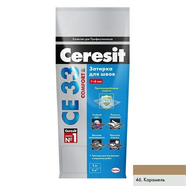 Затирка Ceresit CE-33 карамель 2кг