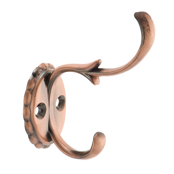 Крючок одежный 3-х рожковый KERRON 0111 25х55х65 мм, античная медь