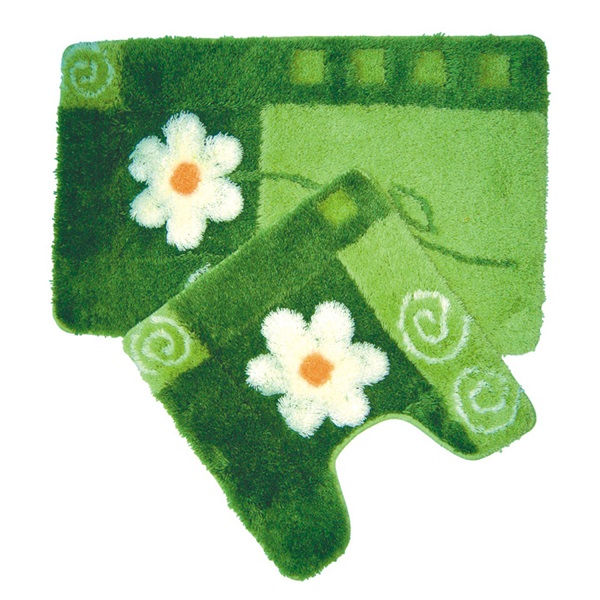 Набор ковриков для в/к IDDIS 50х80 + 50х50см, акрил, зеленый MID140AS