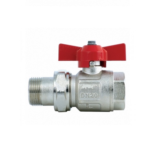 Кран ITAP IDEAL шаровый с разъемным соединением НВ бабочка (15) 1/2"