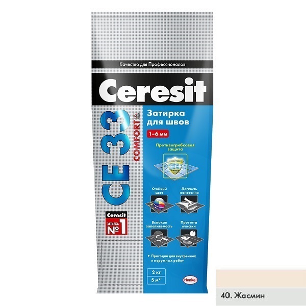 Затирка Ceresit CE-33 жасмин 2кг