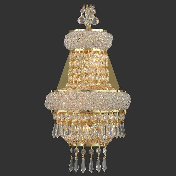 Бра Asfour Crystal 4080/20 WL Octagons Beads Gold