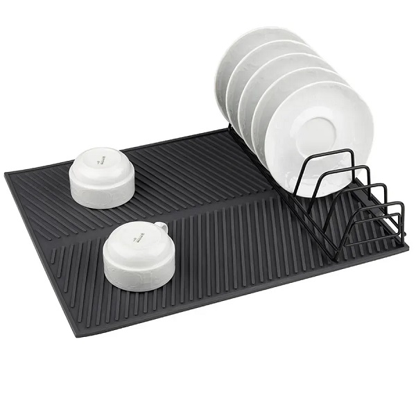 Сушилка для посуды 43х33см IDEA 8 секций, силикон, металл