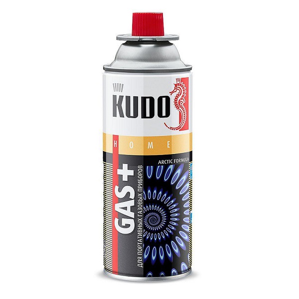 Газ в баллоне KUDO Home GAS+ для портативных газовых приборов, 520мл