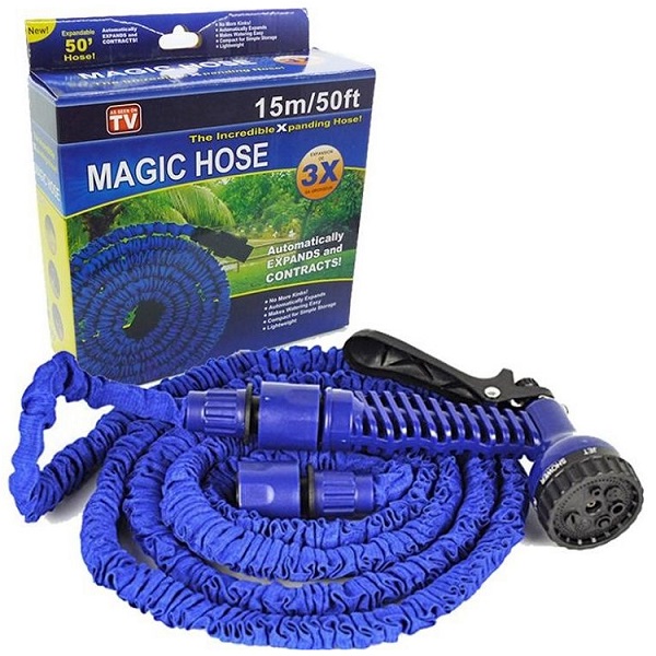 Шланг стрейч саморастягивающийсяс распылителем 5-15м MAGIC HOSE