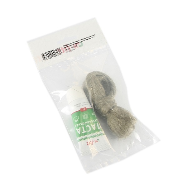 Набор для гермитизации резьбовых соединений: паста уплотнительная UNI-FITT 20г + лен 14г