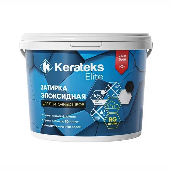 Затирка эпоксидная KERATEKS, белый, 1кг