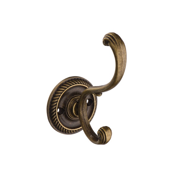 Крючок одежный 3-х рожковый KERRON 0280 86х55х121 мм, оксидированная бронза