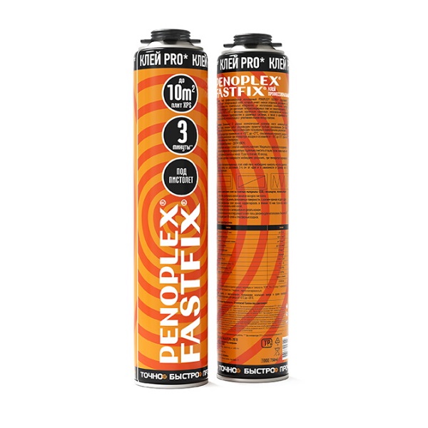 Клей-пена под пистолет PENOPLEX Fastfix Pro, 750 мл