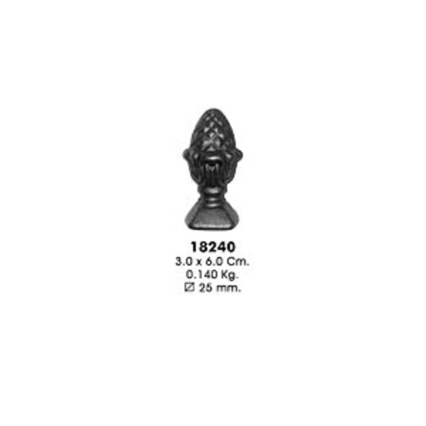 Наконечник 18240 (3,0х6,0см, d-25мм, 0,140кг)