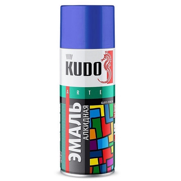 Эмаль аэрозольная KUDO Arte RAL-5005 синяя, 520 мл