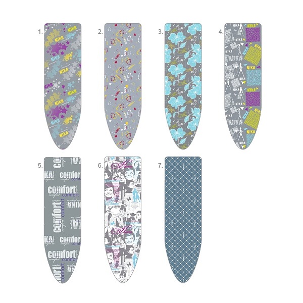 Чехол для гладильной доски NIKA с термостойким покрытием, 125х45 см