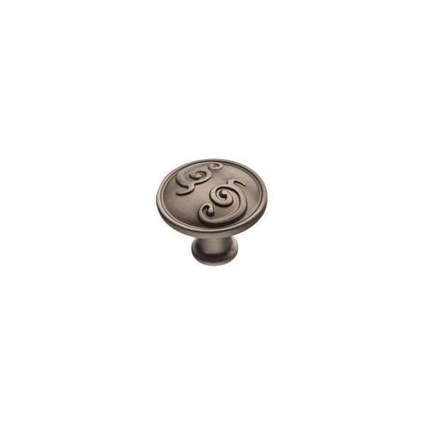 Ручка-кнопка мебельная KERRON EL-7170  атласное серебро
