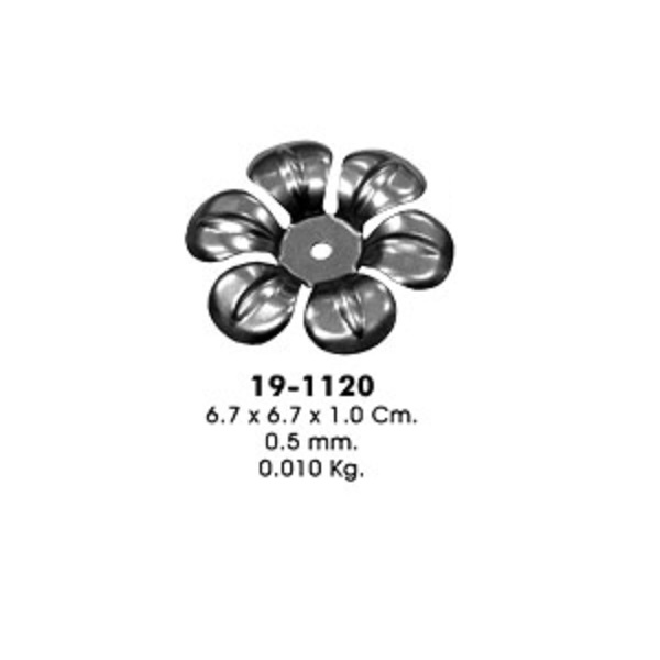 Штампованный элемент 19-1120 (6,7х6,7х1,0см, 0,5мм, 0,010кг)