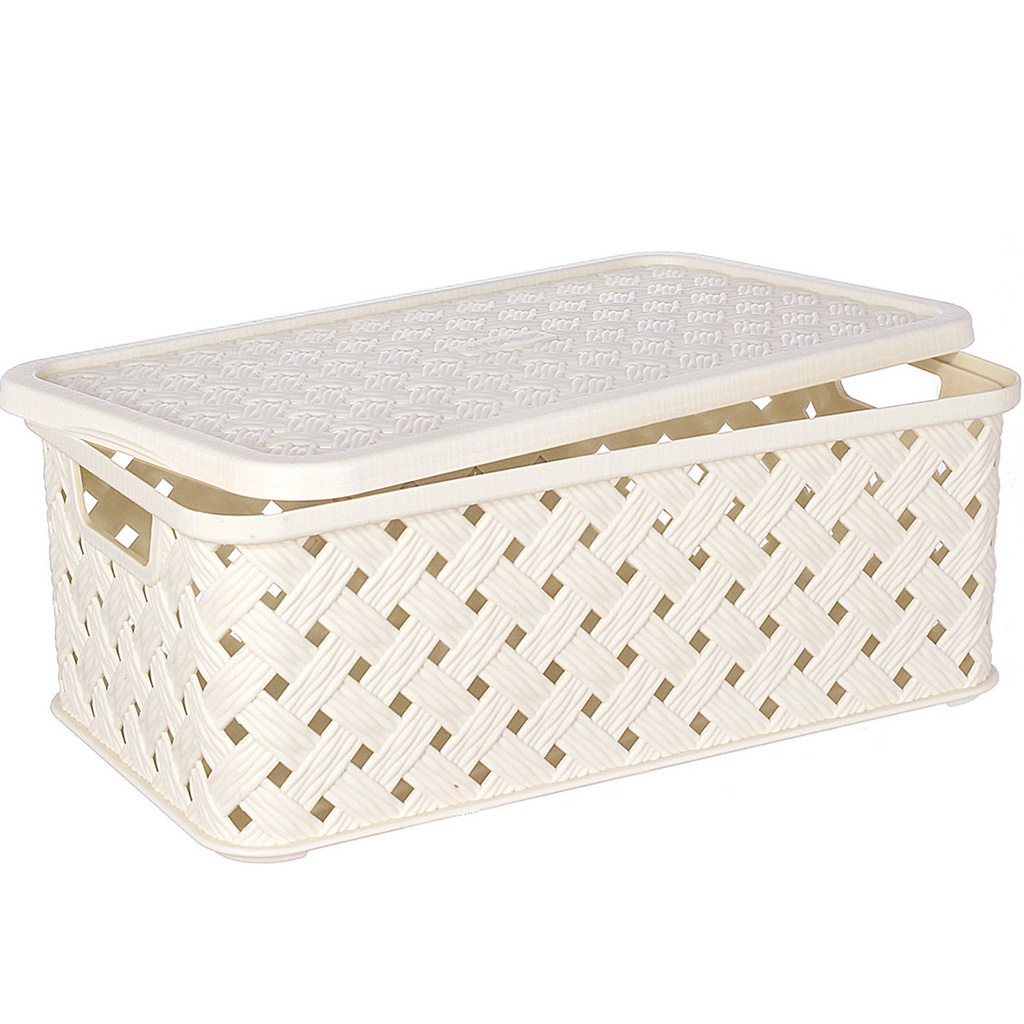 Корзина для хранения ELFPLAST Виола 6л с крышкой 