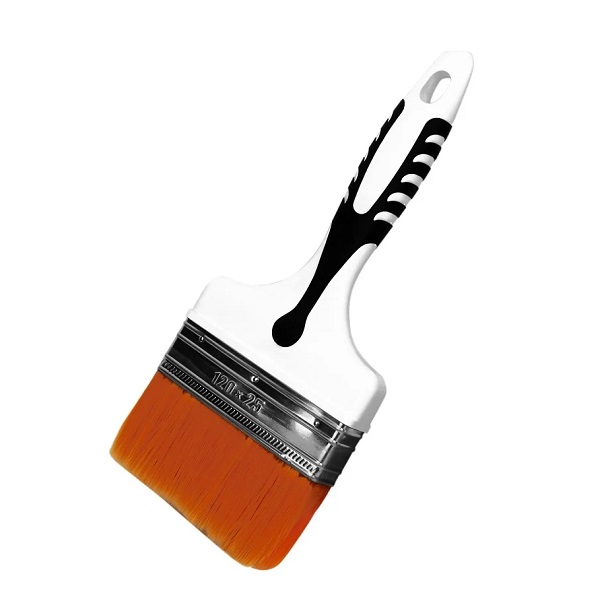 Кисть плоская DECOR Black White ультрамягкий синтетический ворс, пластиковая ручка, 100х15мм