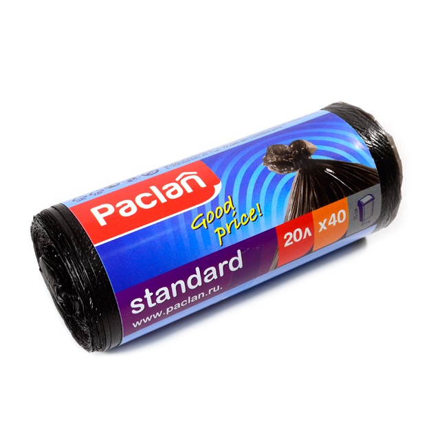 Мешок для мусора  20 л / 40 шт. PACLAN стандарт