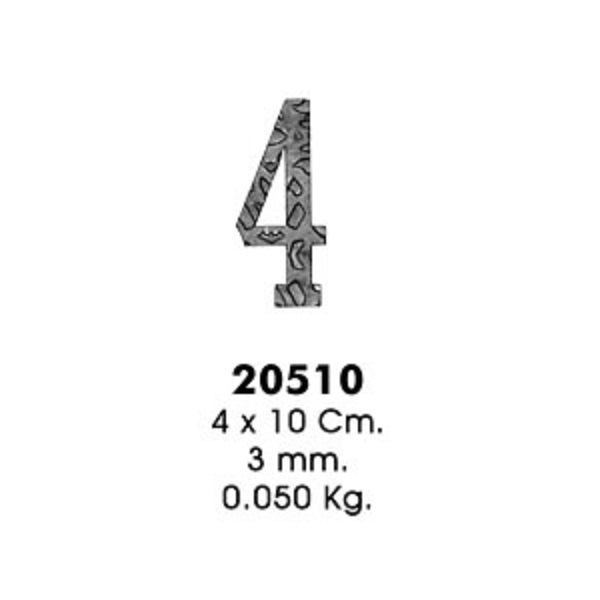 Декоративный элемент 20510-4 (4х10см, 3,0мм, 0,050кг)