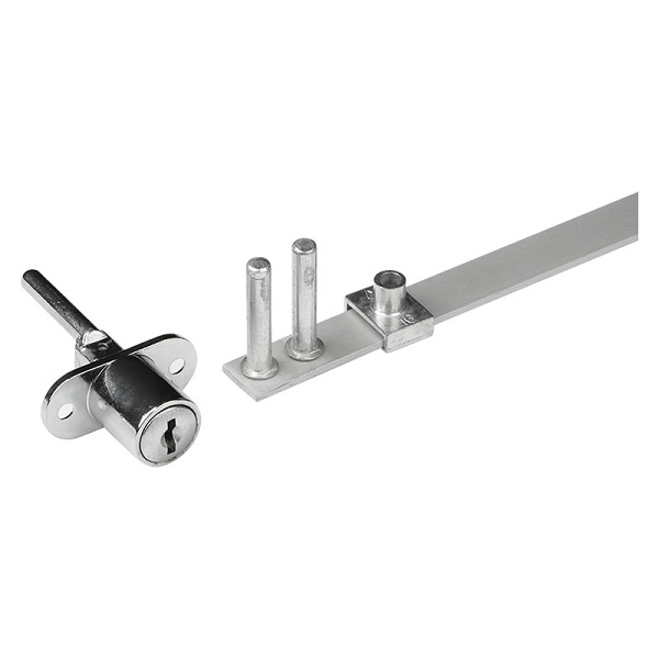 Замок центральный-фронтальный 500мм, хром