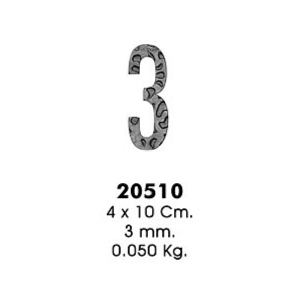 Декоративный элемент 20510-3 (4х10см, 3,0мм, 0,050кг)