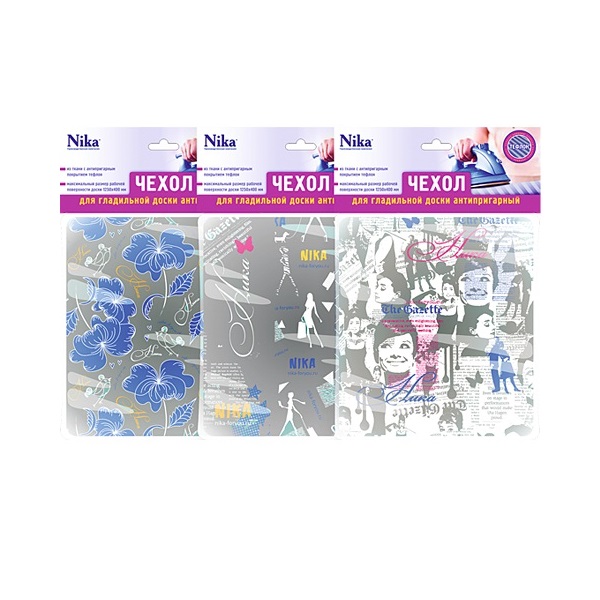 Чехол для гладильной доски NIKA антипригарный, 129х46см