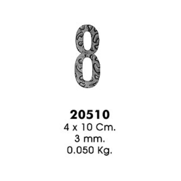 Декоративный элемент 20510-8 (4х10см, 3,0мм, 0,050кг)