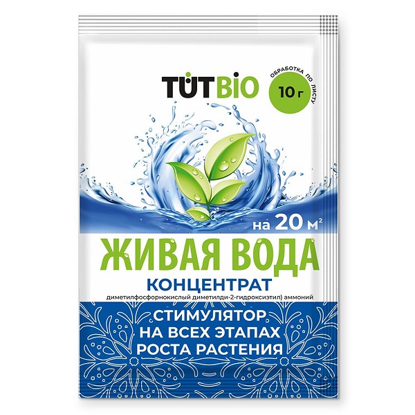 Удобрение TUT BIO Живая вода, концентрат 10г