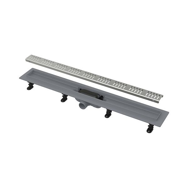 Водоотводящий желоб с порогами для перфорированной решетки APZ10-850 ALCA DRAIN Simple