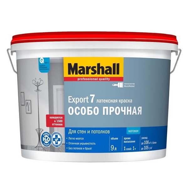 Краска Marshall Export-7 Особо прочная, 9л