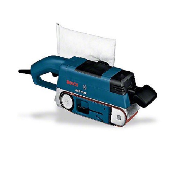 Ленточная шлифмашина BOSCH GBS 75 AE, 750Вт, 75х533мм, 330 м/мин, 3,4кг, пылесборник