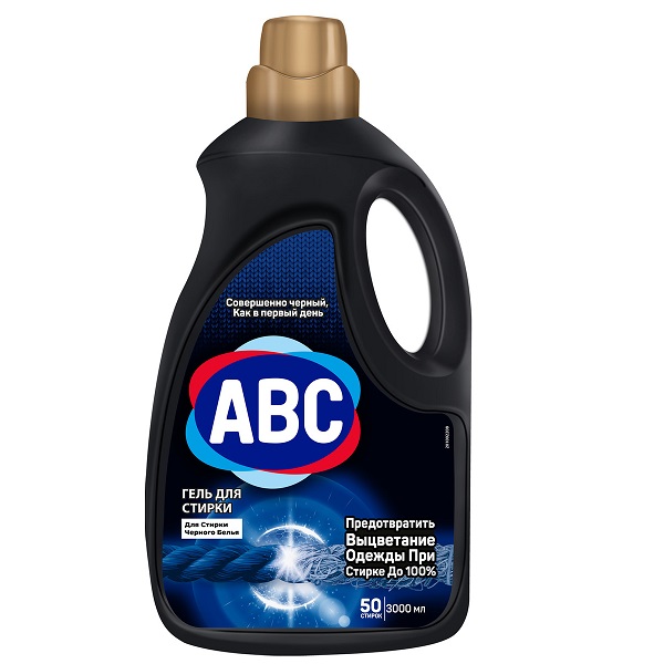 Гель для стирки ABC для черного белья, 3000мл